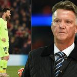 Louis van Gaal and Lionel Messi
