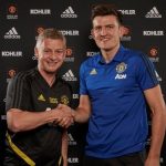 Harry Maguire and Ole Gunnar Solskjaer Manchester United